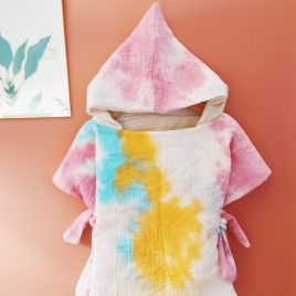 Poncho tie and dye